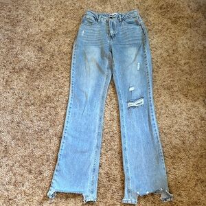 GB long distressed jeans 33”